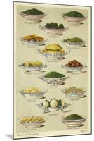 Dishes of Vegetables-null-Mounted Giclee Print