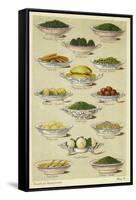 Dishes of Vegetables-null-Framed Stretched Canvas