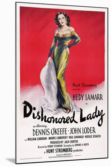 Dishonored Lady, Hedy Lamarr, 1947-null-Mounted Art Print