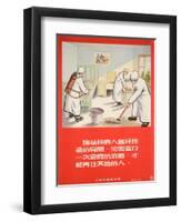 Disinfecting a Room-null-Framed Art Print