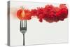 Disintegrated Tomato-Dina Belenko-Stretched Canvas