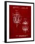 Disk Golf Basket 1988 Patent-Cole Borders-Framed Art Print