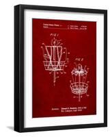 Disk Golf Basket 1988 Patent-Cole Borders-Framed Art Print