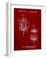 Disk Golf Basket 1988 Patent-Cole Borders-Framed Art Print