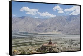 Diskit Monastery, the Giant Buddha-Guido Cozzi-Framed Stretched Canvas