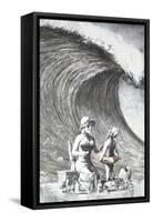 Dismal Beach-Banksy-Framed Stretched Canvas