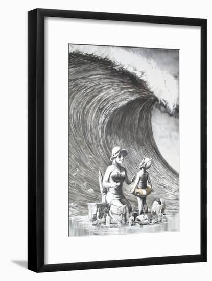 Dismal Beach-Banksy-Framed Giclee Print