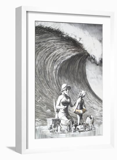 Dismal Beach-Banksy-Framed Giclee Print