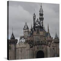 Dismal's Castle Photo-Banksy-Stretched Canvas