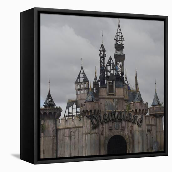 Dismal's Castle Photo-Banksy-Framed Stretched Canvas