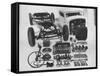 Dismantled Stock Car-Andreas Feininger-Framed Stretched Canvas