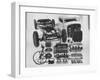 Dismantled Stock Car-Andreas Feininger-Framed Photographic Print