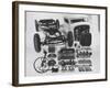 Dismantled Stock Car-Andreas Feininger-Framed Photographic Print