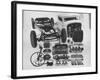 Dismantled Stock Car-Andreas Feininger-Framed Photographic Print