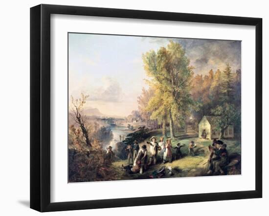 Dismissal of School on an October Afternoon-Henry Inman-Framed Giclee Print