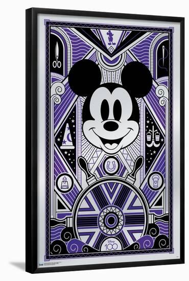 Disney 100th Anniversary - Deco-Luxe Mickey Mouse-Trends International-Framed Poster