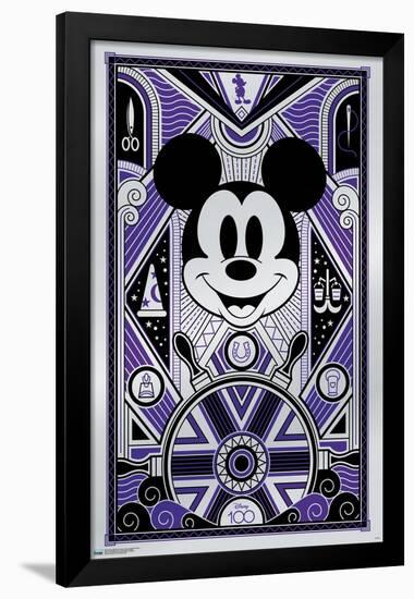 Disney 100th Anniversary - Deco-Luxe Mickey Mouse-Trends International-Framed Poster