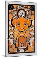 Disney 100th Anniversary - Deco-Luxe Simba-Trends International-Mounted Poster