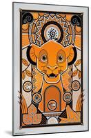 Disney 100th Anniversary - Deco-Luxe Simba-Trends International-Mounted Poster