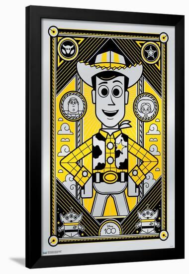 Disney 100th Anniversary - Deco-Luxe Woody-Trends International-Framed Poster