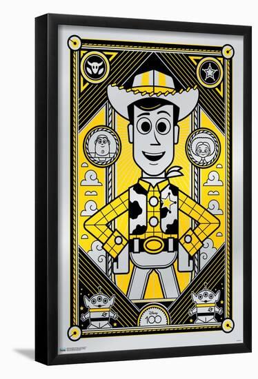Disney 100th Anniversary - Deco-Luxe Woody-Trends International-Framed Poster