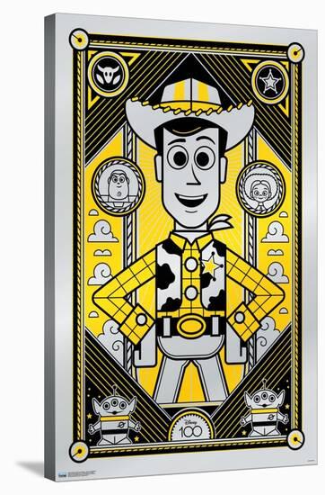 Disney 100th Anniversary - Deco-Luxe Woody-Trends International-Stretched Canvas