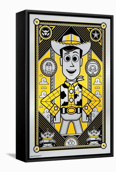 Disney 100th Anniversary - Deco-Luxe Woody-Trends International-Framed Stretched Canvas