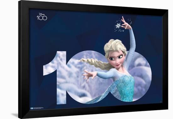 Disney 100th Anniversary - Frozen-Trends International-Framed Poster