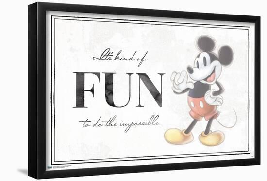Disney 100th Anniversary - Fun To Do The Impossible-Trends International-Framed Poster
