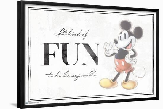 Disney 100th Anniversary - Fun To Do The Impossible-Trends International-Framed Poster