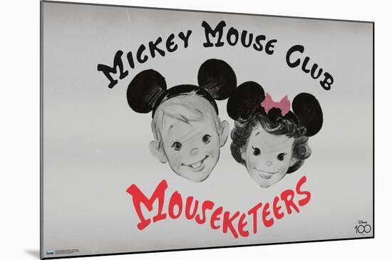 Disney 100th Anniversary - Mouseketeers-Trends International-Mounted Poster