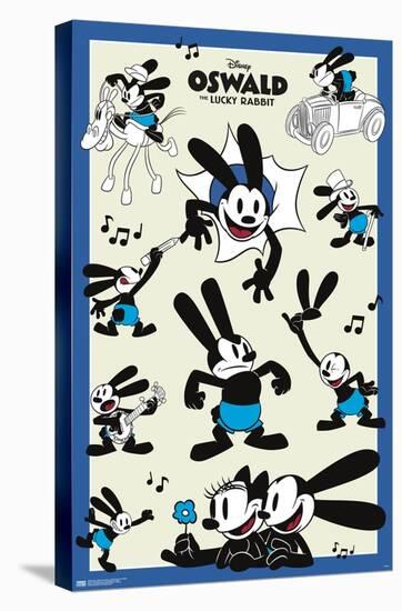 Disney 100th Anniversary - Oswald The Lucky Rabbit-Trends International-Stretched Canvas