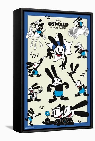 Disney 100th Anniversary - Oswald The Lucky Rabbit-Trends International-Framed Stretched Canvas