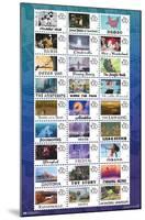 Disney 100th Anniversary - Stamp Grid-Trends International-Mounted Poster