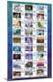 Disney 100th Anniversary - Stamp Grid-Trends International-Mounted Poster