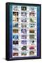 Disney 100th Anniversary - Stamp Grid-Trends International-Framed Poster