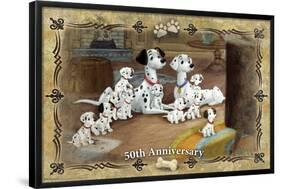 Disney 101 Dalmatians - 50th Anniversary-Trends International-Framed Poster