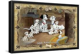 Disney 101 Dalmatians - 50th Anniversary-Trends International-Framed Poster