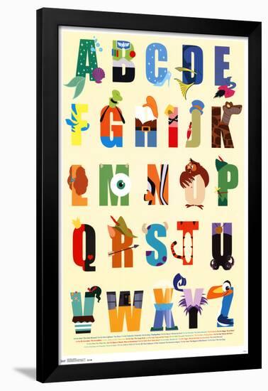 Disney - Alphabet-null-Framed Poster