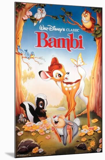 Disney Bambi - One Sheet-Trends International-Mounted Poster