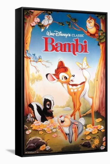 Disney Bambi - One Sheet-Trends International-Framed Stretched Canvas