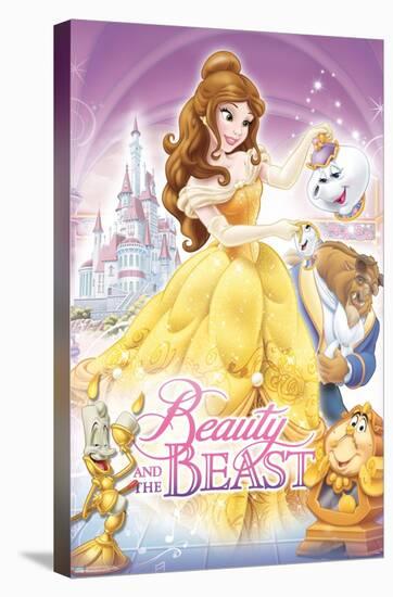 Disney Beauty And The Beast - Cover-Trends International-Stretched Canvas