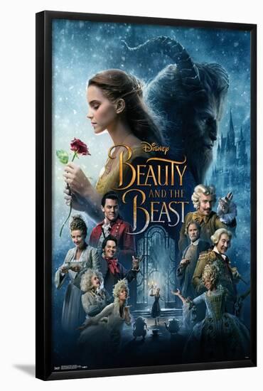 Disney Beauty And The Beast - One Sheet-Trends International-Framed Poster