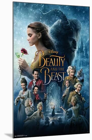 Disney Beauty And The Beast - One Sheet-Trends International-Mounted Poster