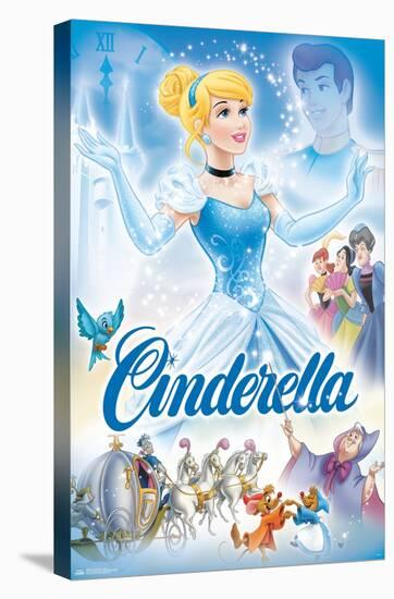 Disney Cinderella - Cover-Trends International-Stretched Canvas