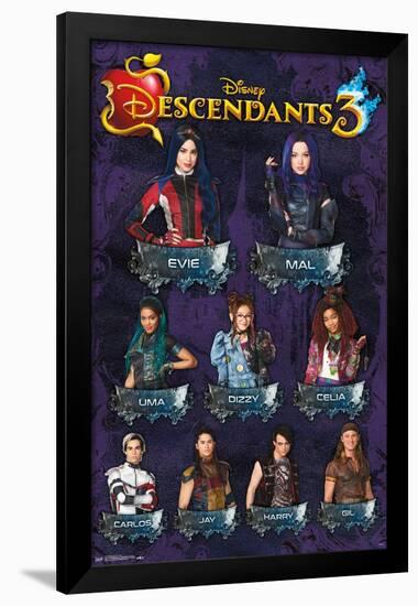 Disney Descendants 3 - Grid-Trends International-Framed Poster