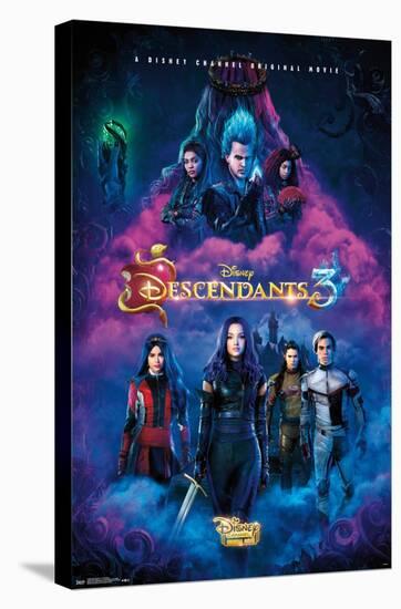 Disney Descendants 3 - One Sheet-Trends International-Stretched Canvas