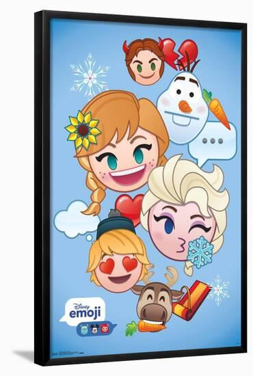 Disney Emoji - Frozen-Trends International-Framed Poster