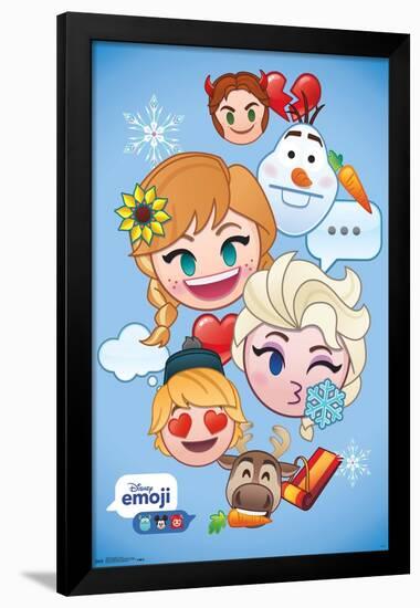 Disney Emoji - Frozen-Trends International-Framed Poster