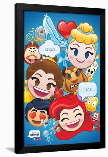 DISNEY EMOJI - PRINCESS-null-Framed Poster